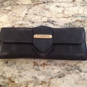 Juicy Couture black leather wallet mint condition