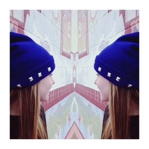 Blue Studded Beanie