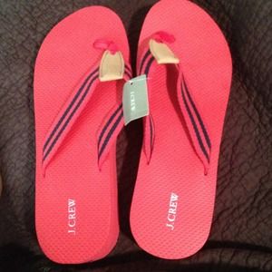 **RESERVED** J. Crew Stripped Wedge Flip-Flop