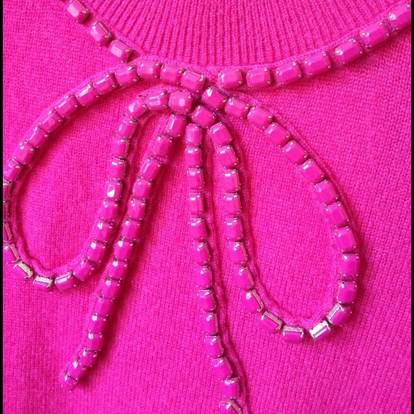 🎀N/A Kate Spade cashmere bow sweater - Picture 2 of 4