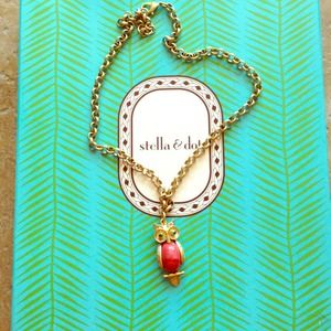 Stella & Dot Owl pendant necklace