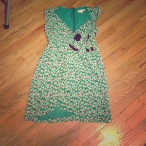Green tulip dress