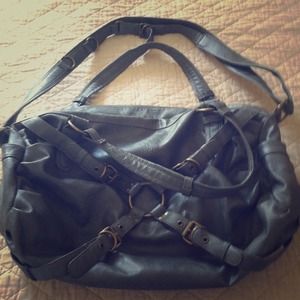 Urban Outfitters gray leather tote.