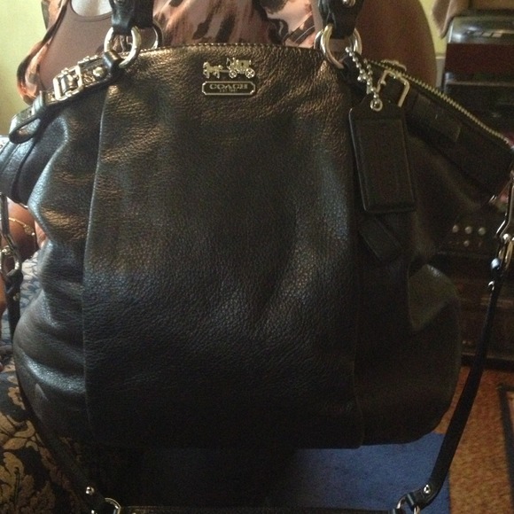 (Sold) 100% Authentic Coach Tote- Black Leather