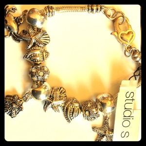 Beach inspired charm bracelet