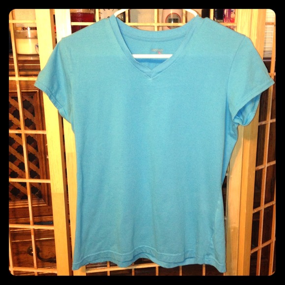 Blue Danskin v-neck shirt