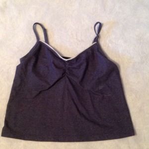 Denim Top with Built in Bra