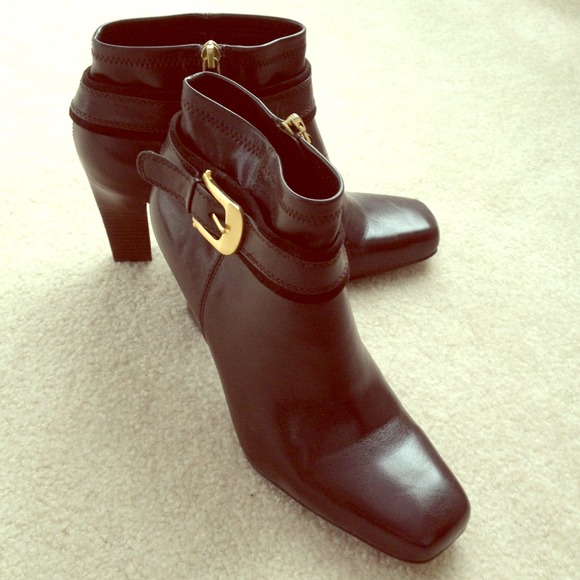 Dark brown ankle boots