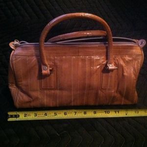 Genuine eel skin handbag