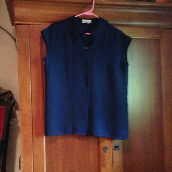 ••GIFTED TO A POSHER•• Evan Picone sheer shirt.