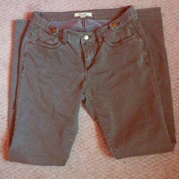Olive skinny jeans
