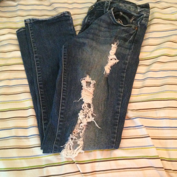 Charlotte Russe ripped jeans
