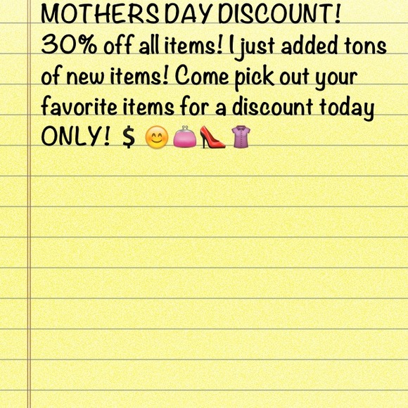 MOTHERS DAY DISCOUNT!