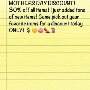 MOTHERS DAY DISCOUNT!