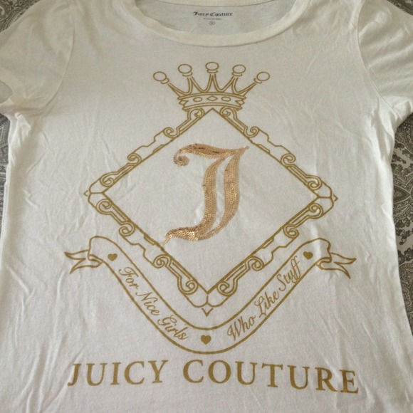 Juicy Couture Wh/Gold Sequence NWOT
