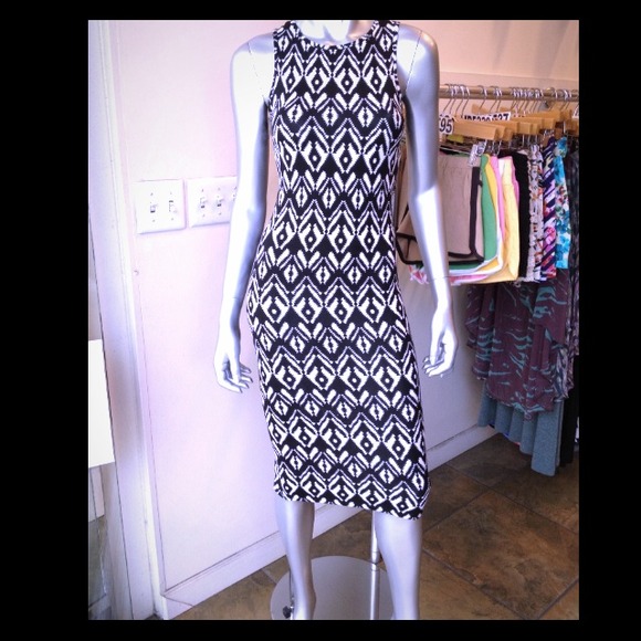 Aztec body con dress  ** reduced**