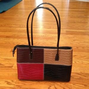 prada color block purse