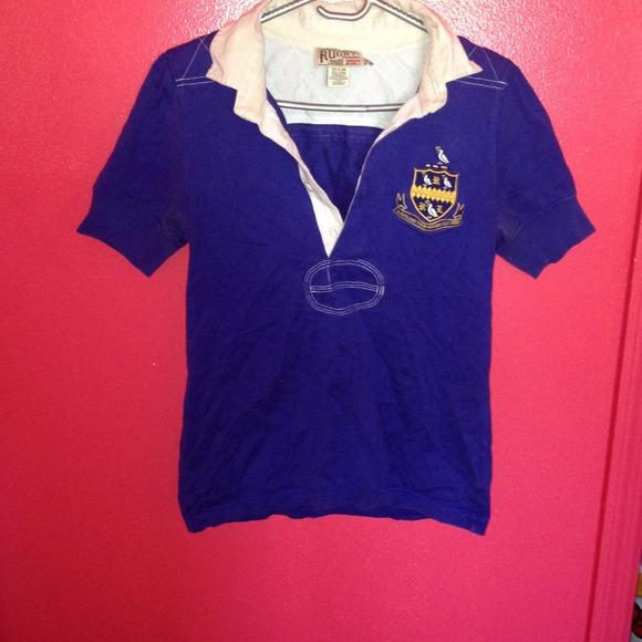 Reserved For @tybdiana Blue Rugby Shirt