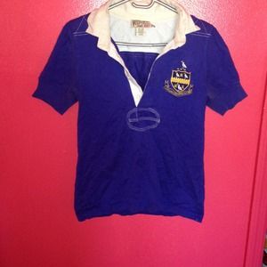 Reserved For @tybdiana Blue Rugby Shirt