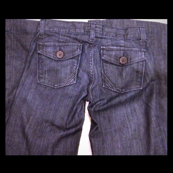 AnLo wide leg jeans. Button pockets