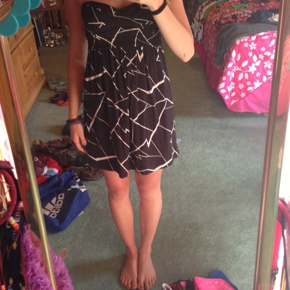 Strapless summer dress