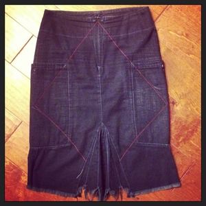 Girbaud Denim Dark Blue Skirt