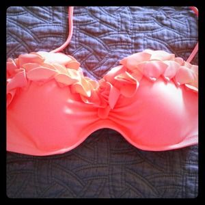 Victoria's secret neon ruffle bikini.