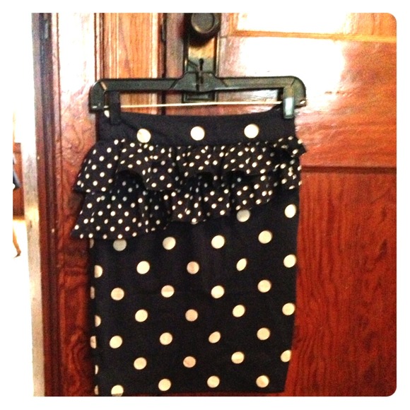 Nautical Polka-Dot Skirt