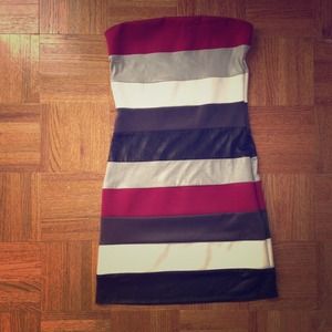 Form fitting tube dress