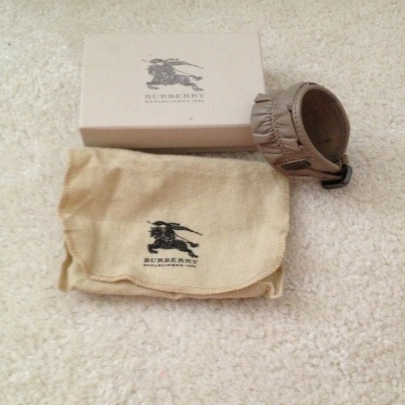 Authentic Burberry cuff leather bracelet