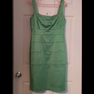 Mint green cocktail dress