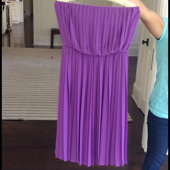 Halston heritage lavender strapless dress.Now $75