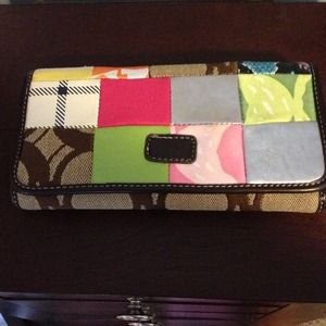 Colorful coach wallet