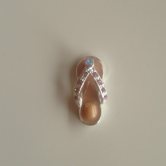 Mini flip flop charm