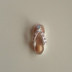Mini flip flop charm