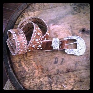 Nocona Cowhide and Rhinestone