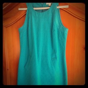 Teal sleeveless dress