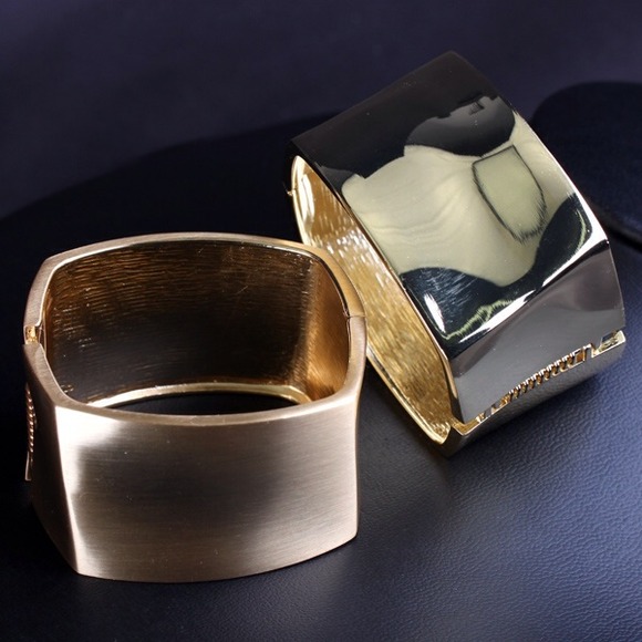 Edgy Gold Cuffs
