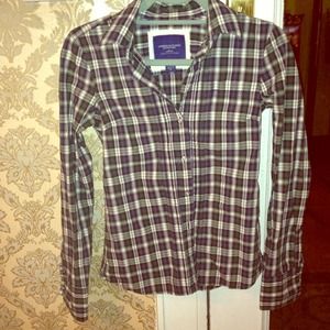 American Eagle plaid button down
