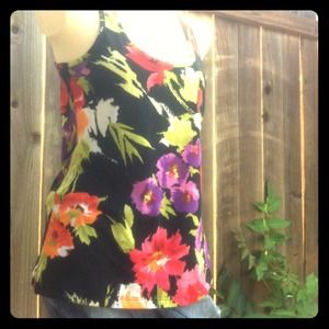 Floral print tank top