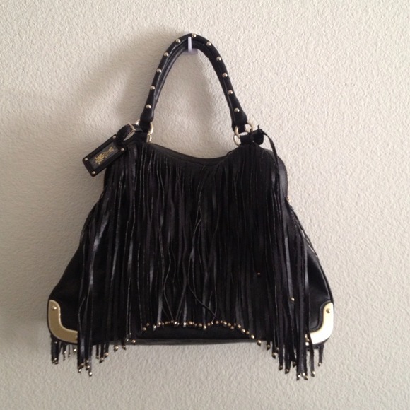 Christian Audigier bag with fringe