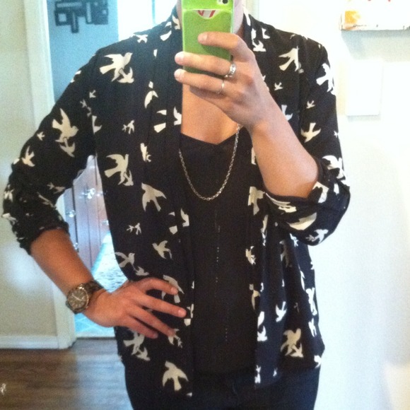 Black sparrow cardigan - Picture 2 of 2