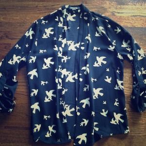 Black sparrow cardigan