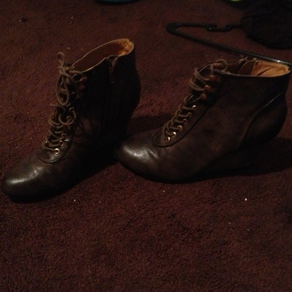 Brown booties