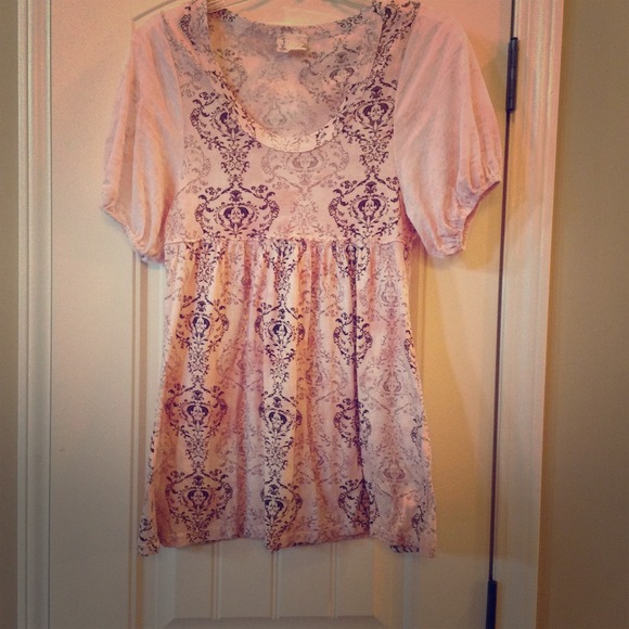 Girly black and pink top