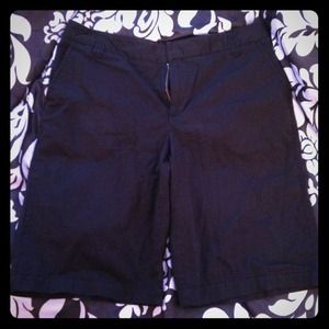 Black Bermuda shorts