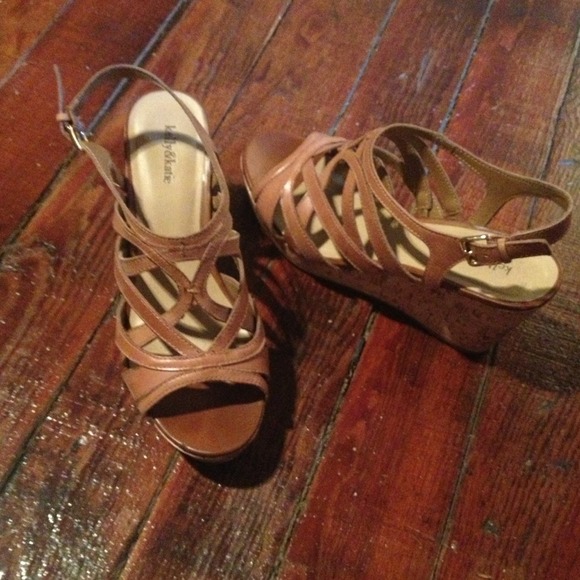 Leather and cork sandals