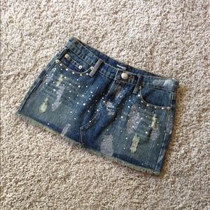 Denim glitter mixing mini