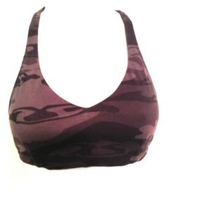 Lululemon sports bra size 4 worn twice. Camo print