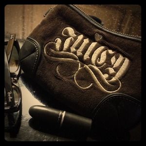 Brown Suede Juicy Couture Wristlet